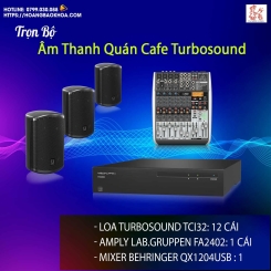 Trọn Bộ Âm Thanh Quán Cafe Thương Hiệu Turbosound Combo 7